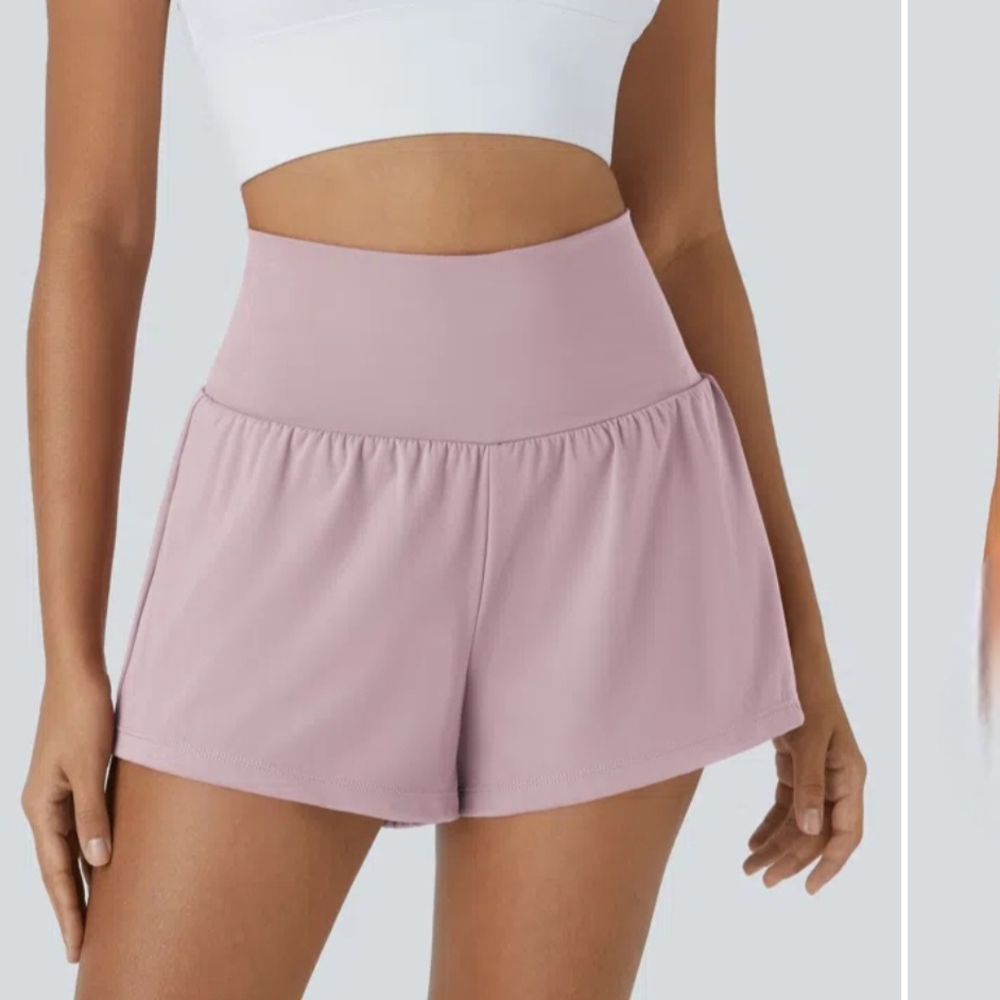 NWT HALARA High Waist Pink Athletic Shorts